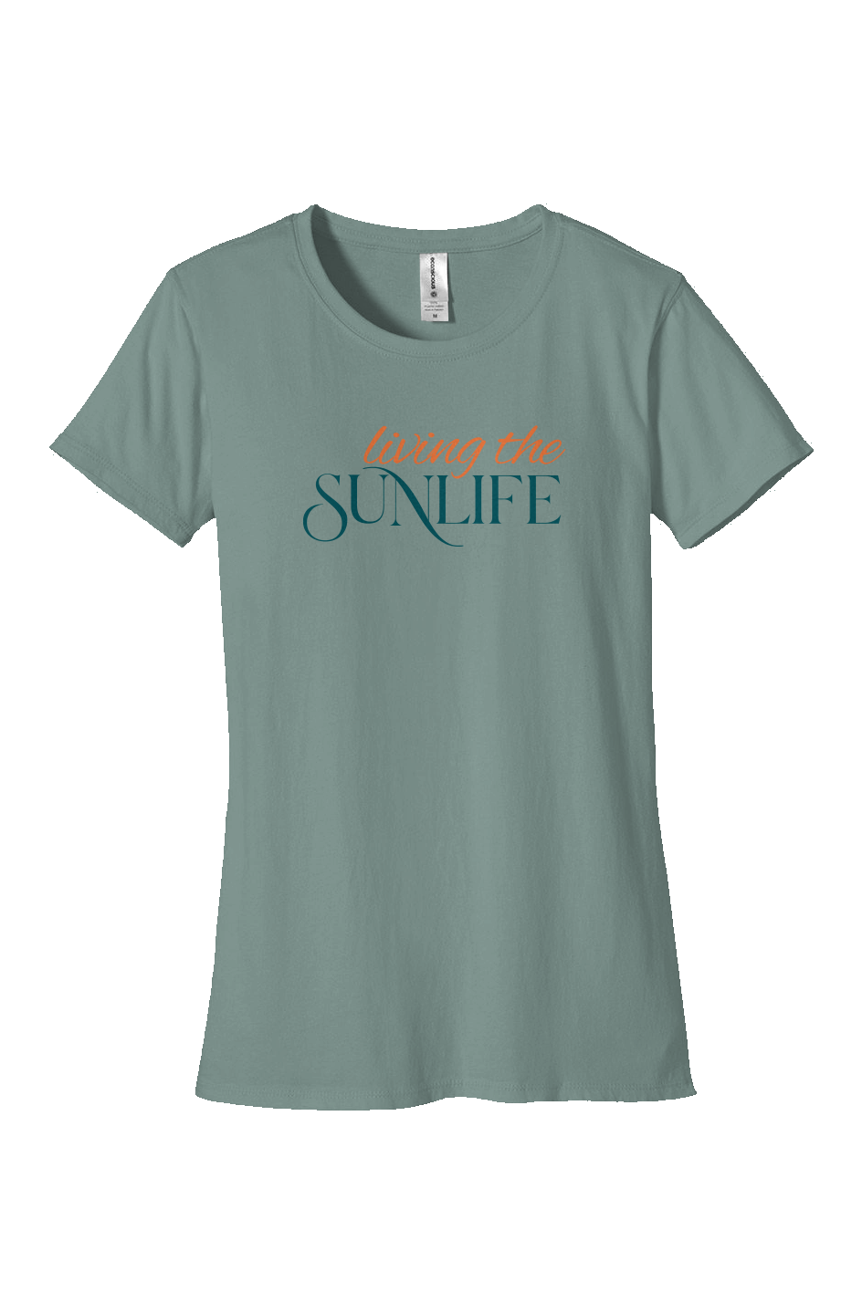 Living the Sunlife Organic Womens Classic T Shirt - Light