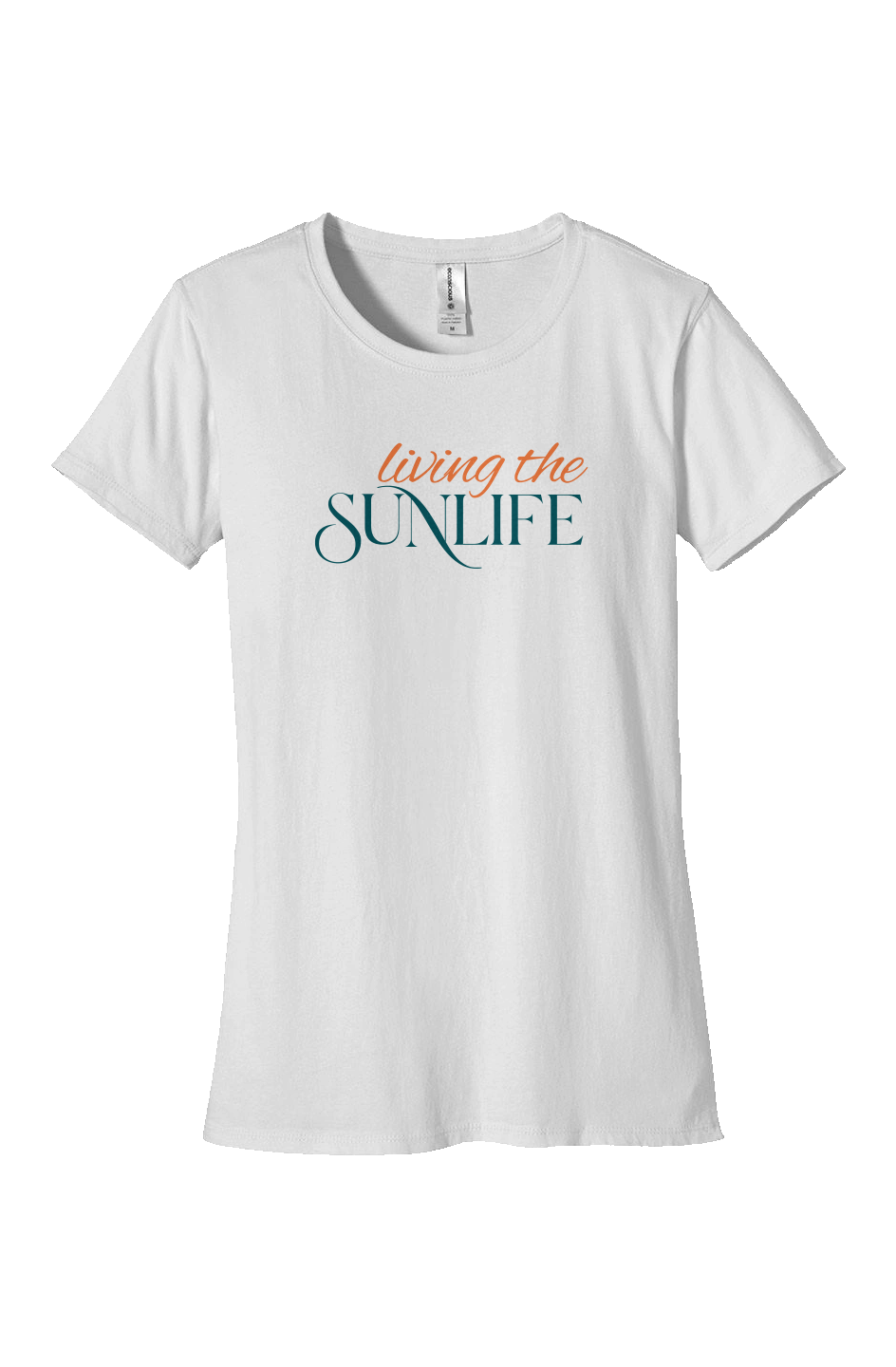 Living the Sunlife Organic Womens Classic T Shirt - Light