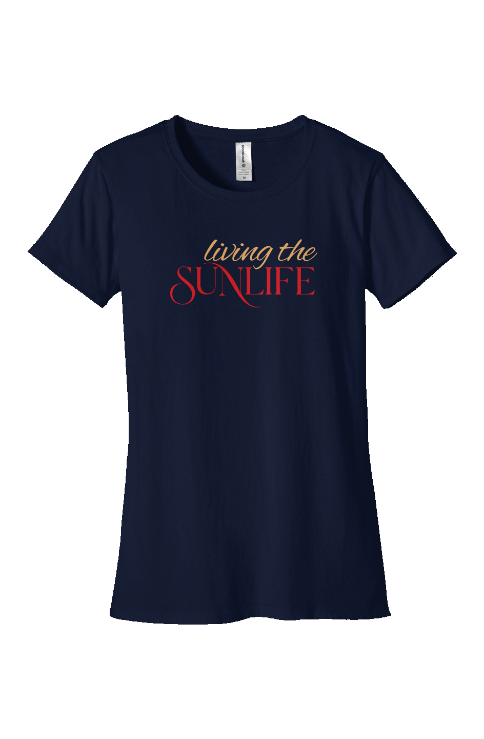 Living the Sunlife Organic Womens Classic T Shirt - Dark