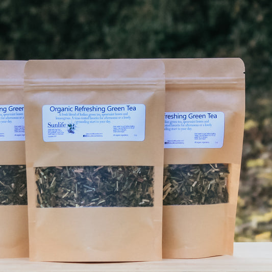 Organic Refreshing Green Tea - 2 oz loose leaf