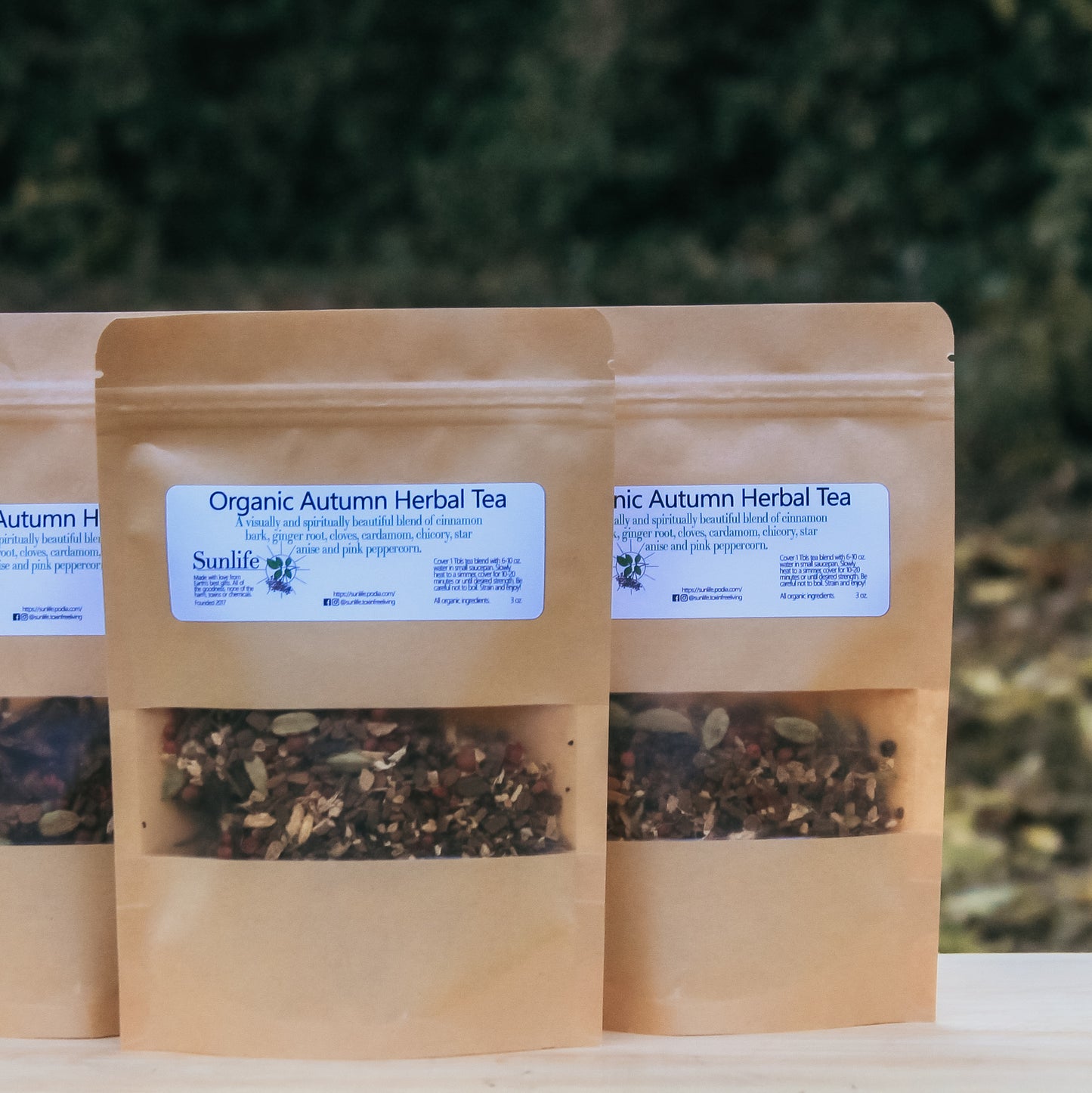 Organic Autumn Herbal Warming Tea - 3 oz loose leaf