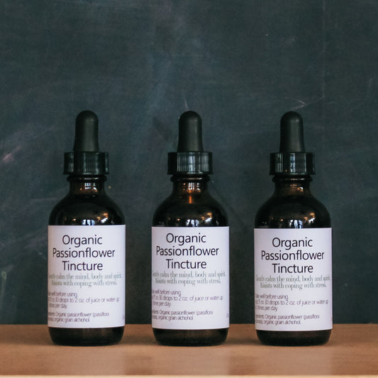 Organic Passionflower Tincture - 2 oz Dropper Bottle